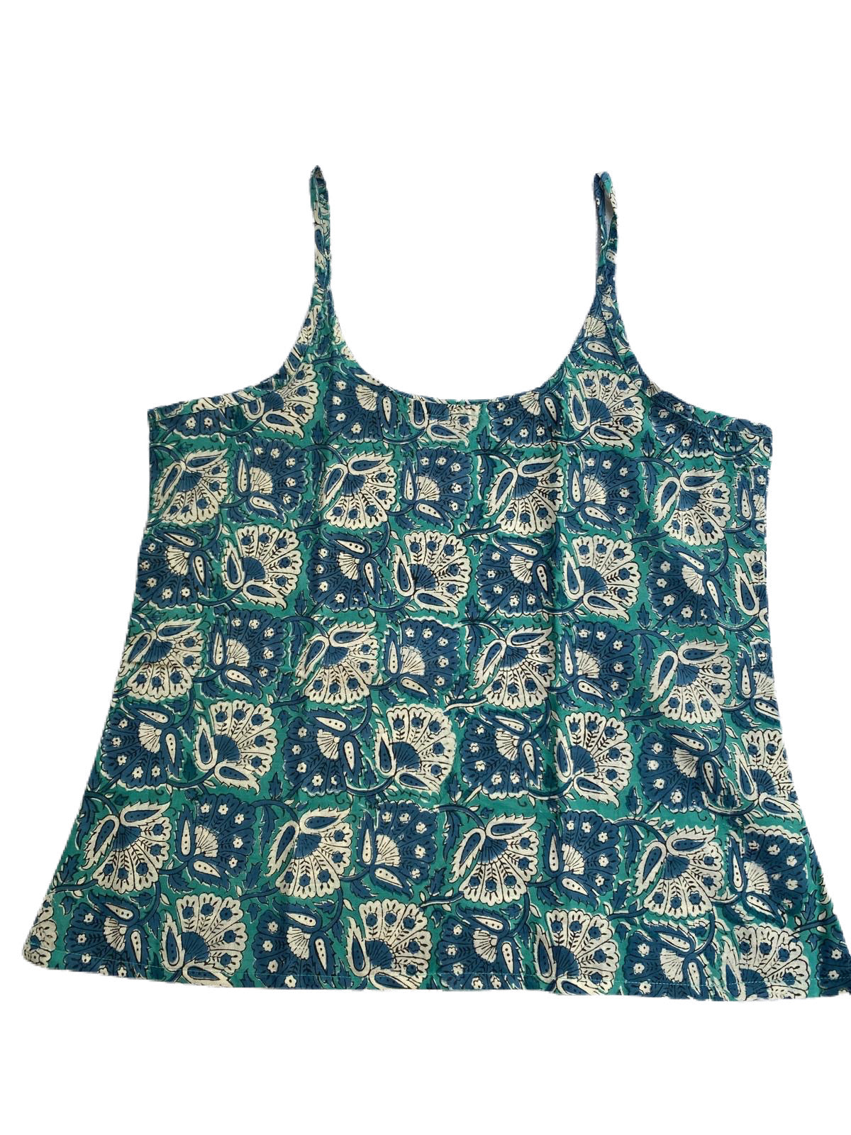 Endloses blaues Top