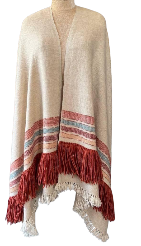 Pashmina Shawl - Flame