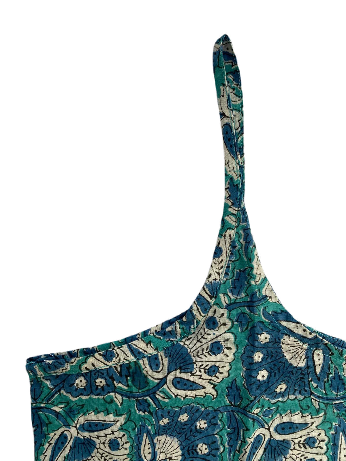 Endloses blaues Top