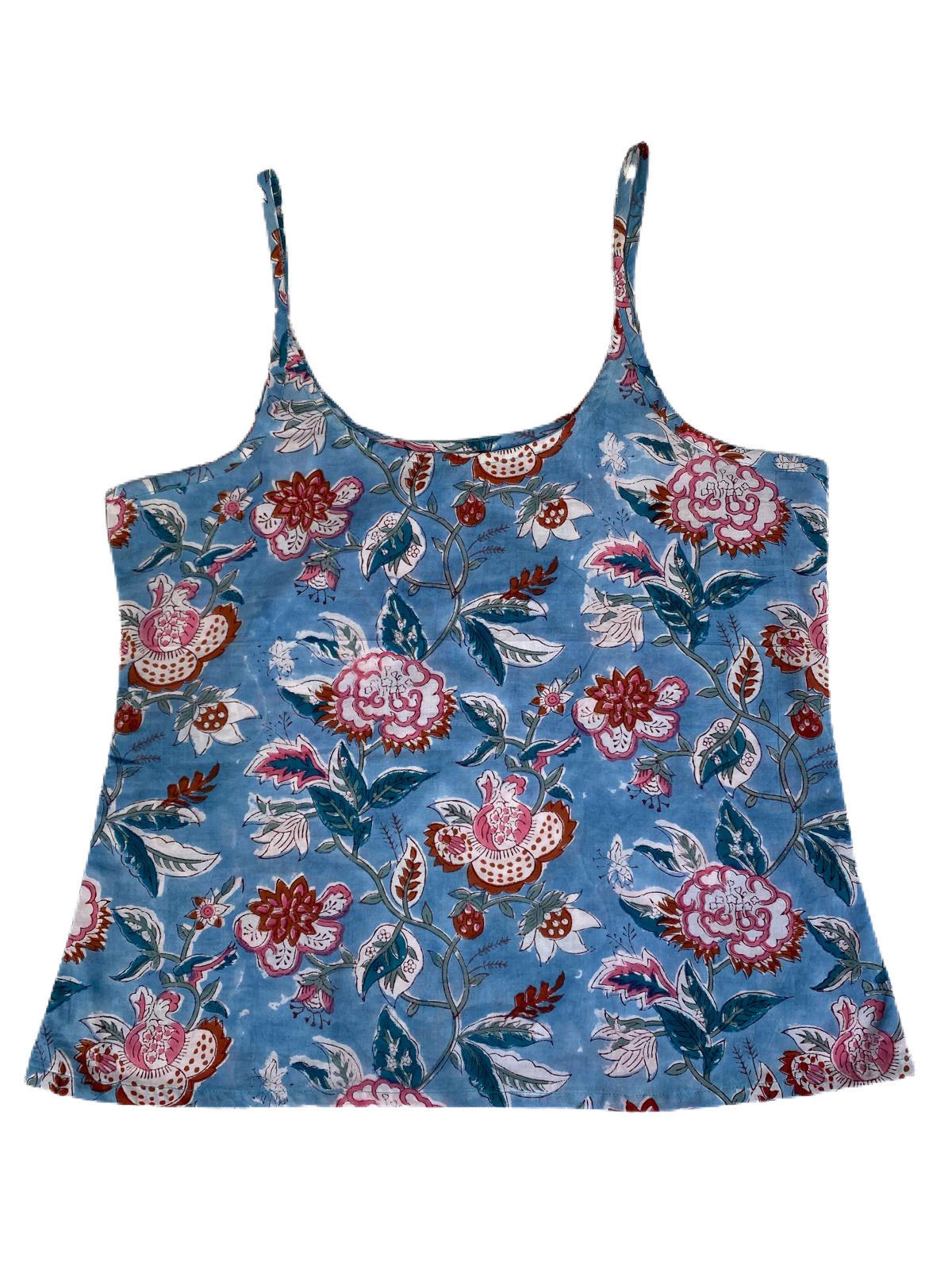 Endloses blaues Top
