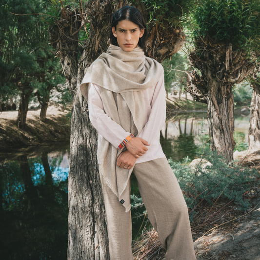 Pashmina Shawl - Natural