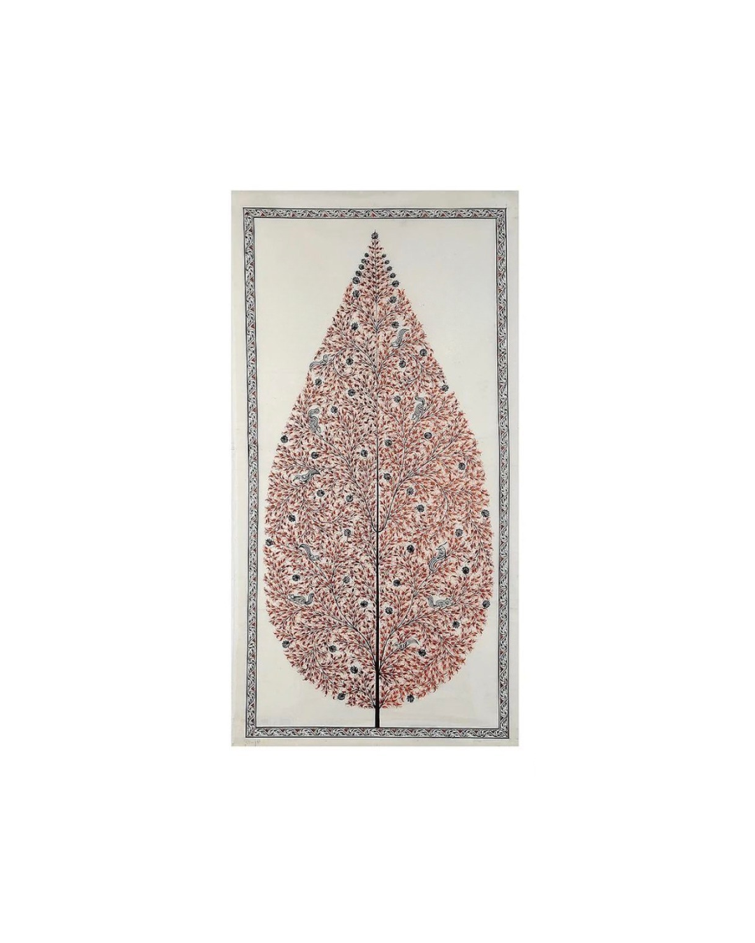 Pattachitra Painting - Tree of Life - Red - Made to Order